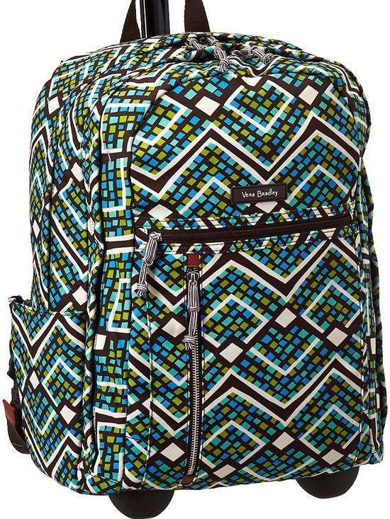 Vera Bradley rolling bookbag new with tags